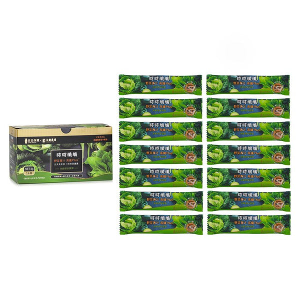 Evergreen Wild Vegetable Green Juice High Fiber Plus+ - 14pcs/box